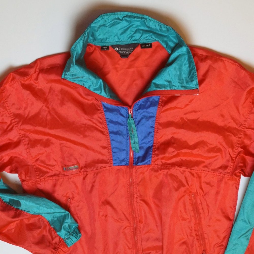 Vintage 90s Columbia Windbreaker Jacket Mens M